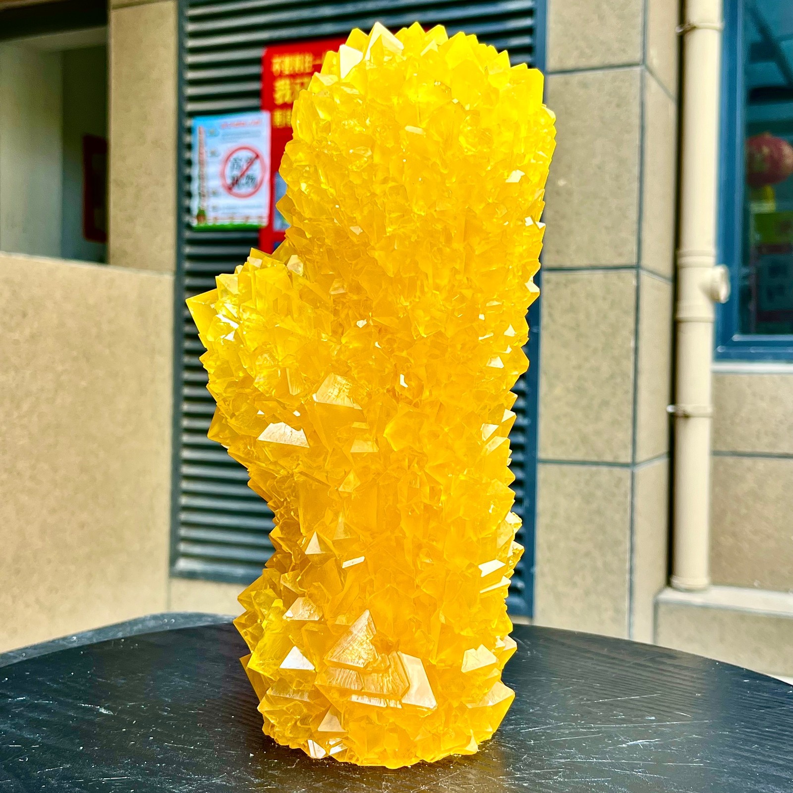 6.86LB Yellow Ghost Phantom Crystal Cluster Flower Raw Crystal Heal Quartz Decor