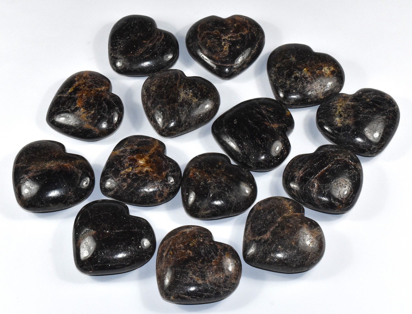 2.25″ Deep Red Garnet Heart Polished Natural Gemstone Mineral – India (1, 2PCs)