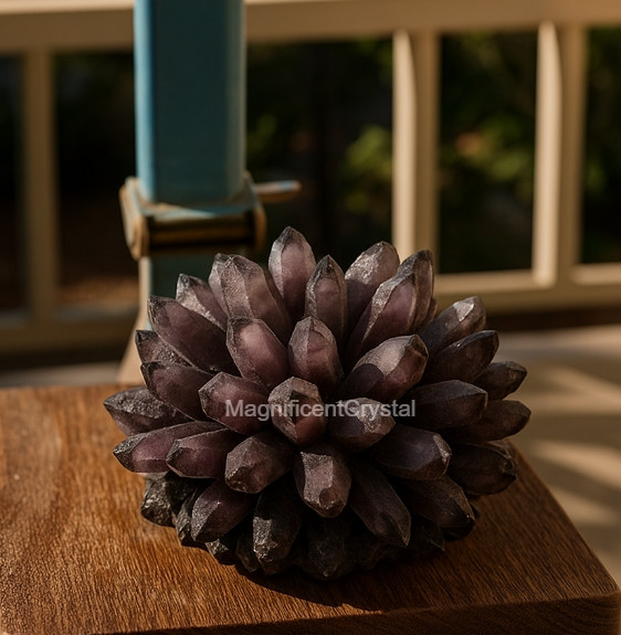 9lb+ Rare DARK PURPLE Amethyst Quartz Cluster Crystal Home Decor Display Gifts