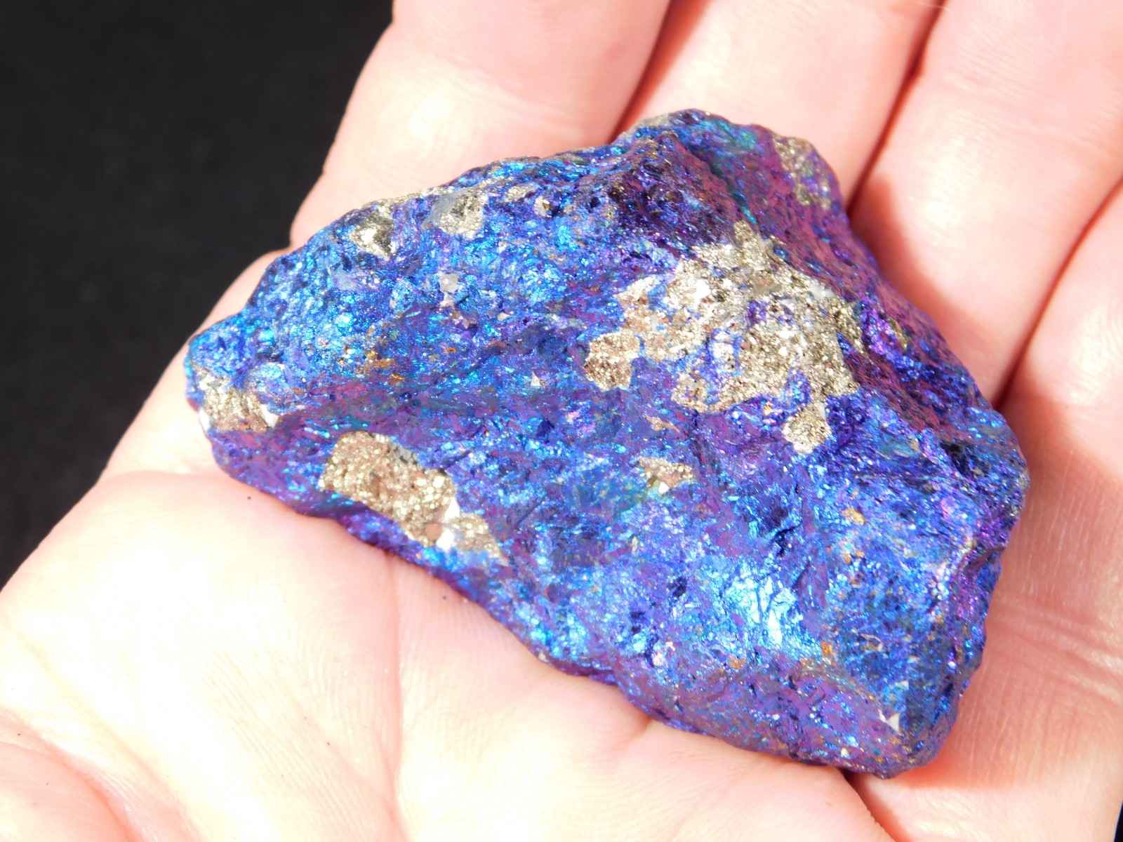 Bright IRIDESCENT Peacock Copper Chalcopyrite or Peacock Ore Mexico 122gr