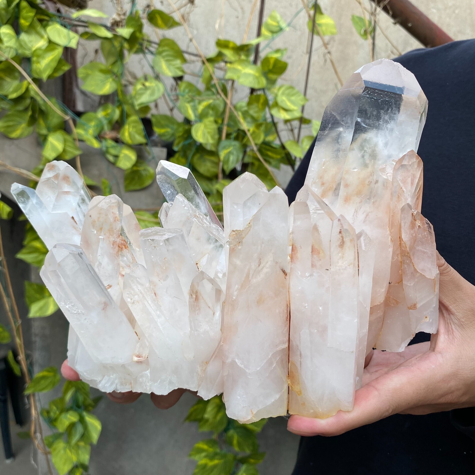 7.2lb Natural Clear White quart Crystal Cluster Raw Healing Specimen