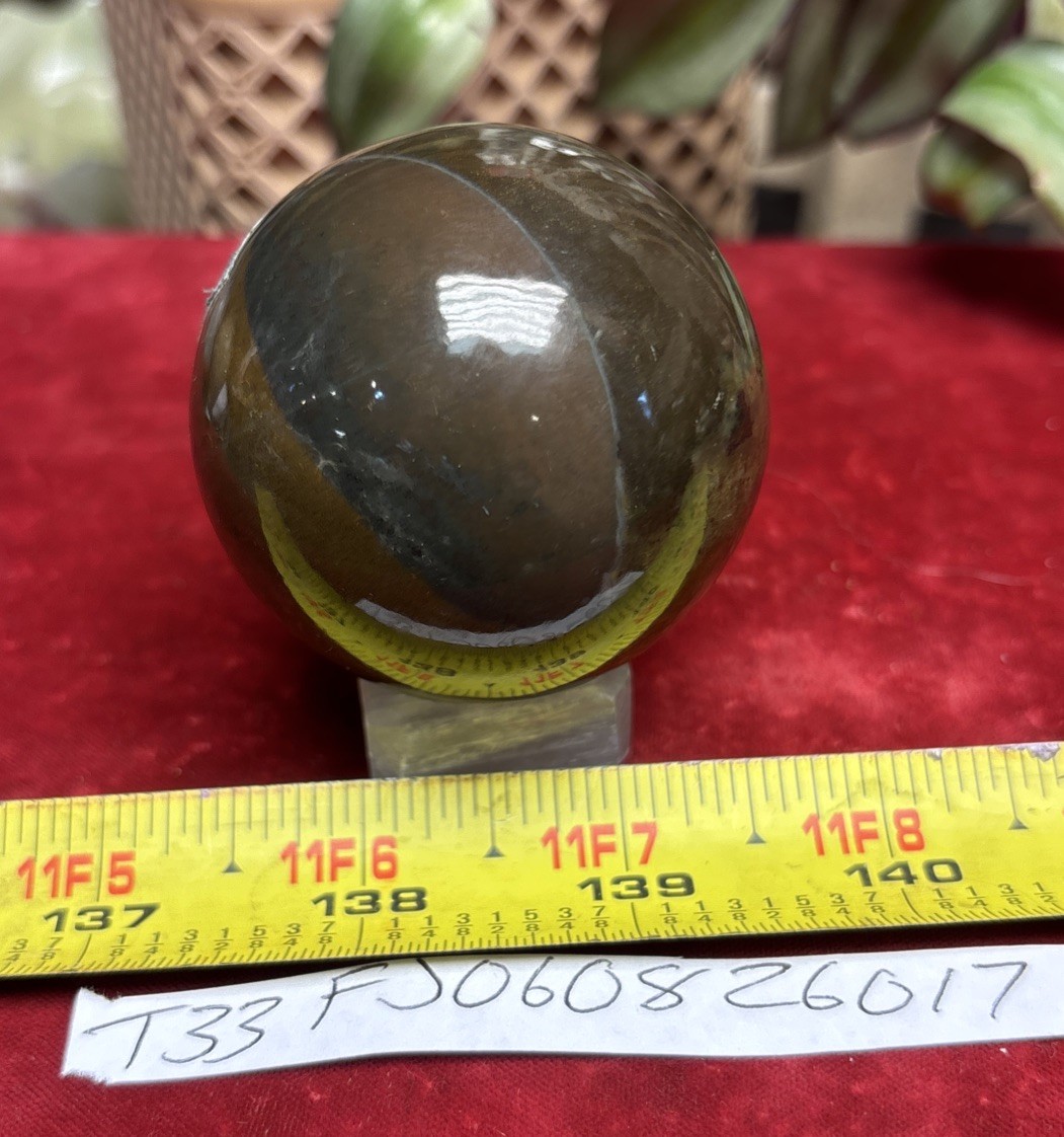 Fancy Jasper Sphere, The Supreme Nurturer Stone, Jasper 210 Grams 2”