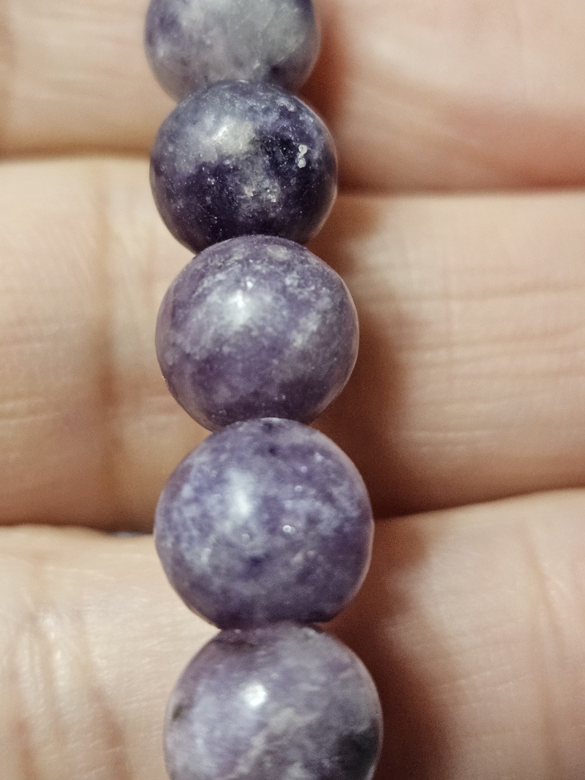 3 Crystal Bracelets Lepidolite, Green Aventurine, Rainbow Fluorite
