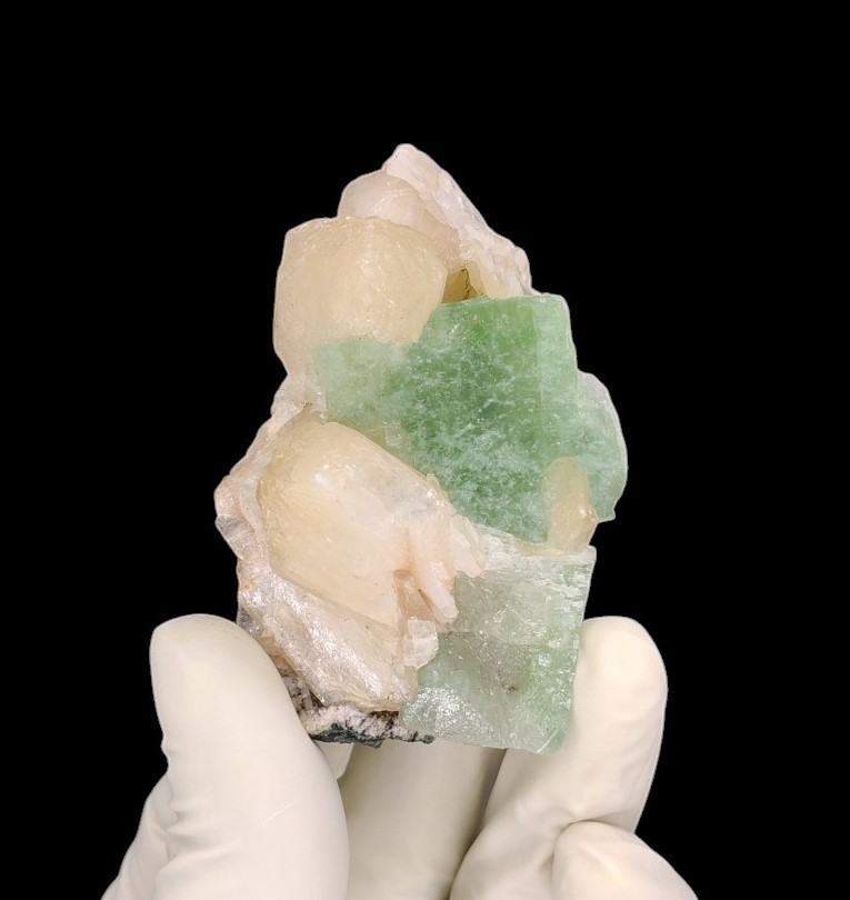 Natural Green Apophyllite In Stilbite Minerals #11