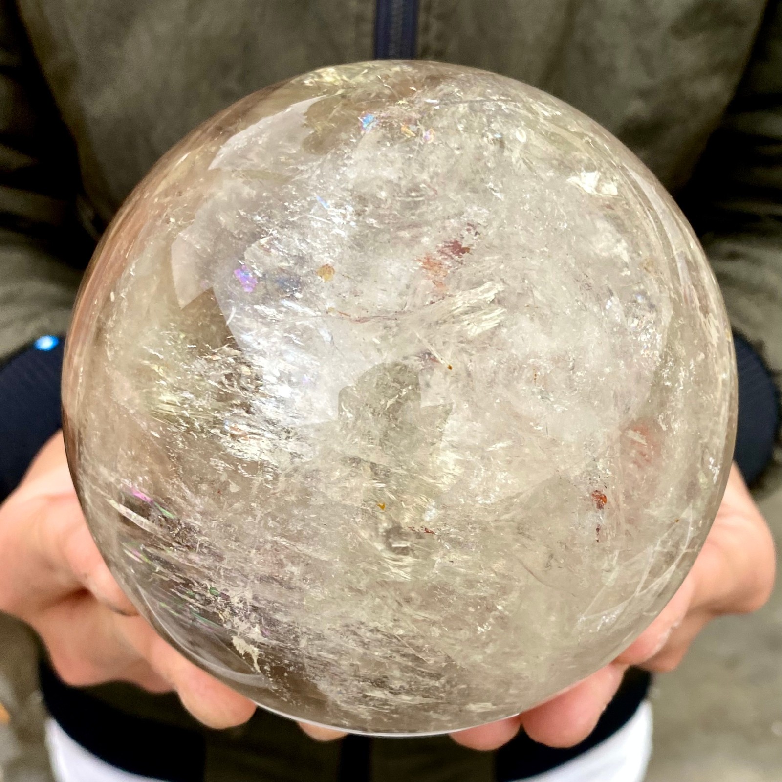 3.15LB Natural clear quartz sphere quartz crystal ball reiki Energy healing