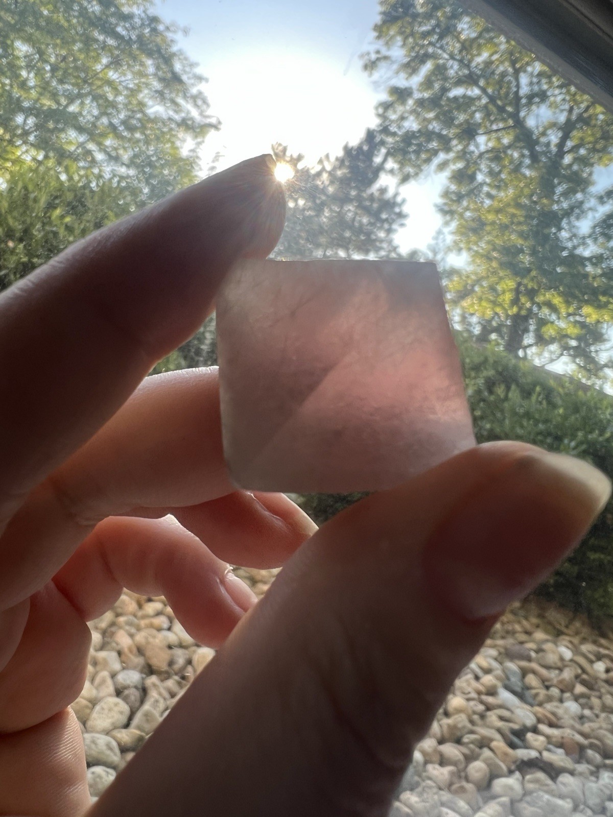 Pink Octahedral Fluorite From Inner Mongolia, China