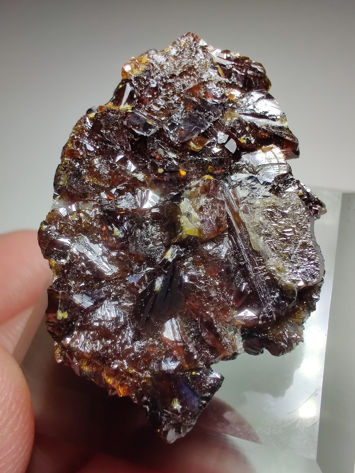 Galena with Sphalerite crystals. Elmwood Mine, Carthage, Tennesee. 20 grams.
