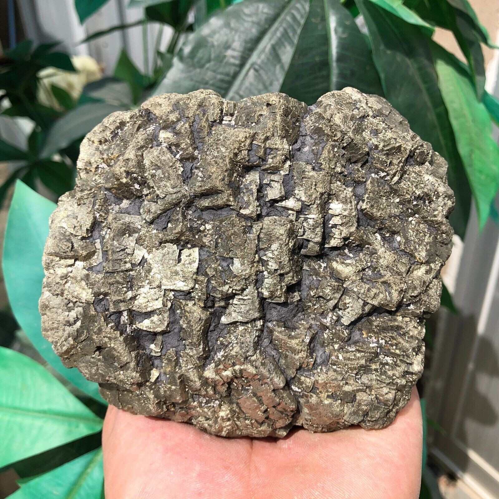 4.9 LB Natural Pyrite Raw Stone Quartz Crystal Mineral Specimen