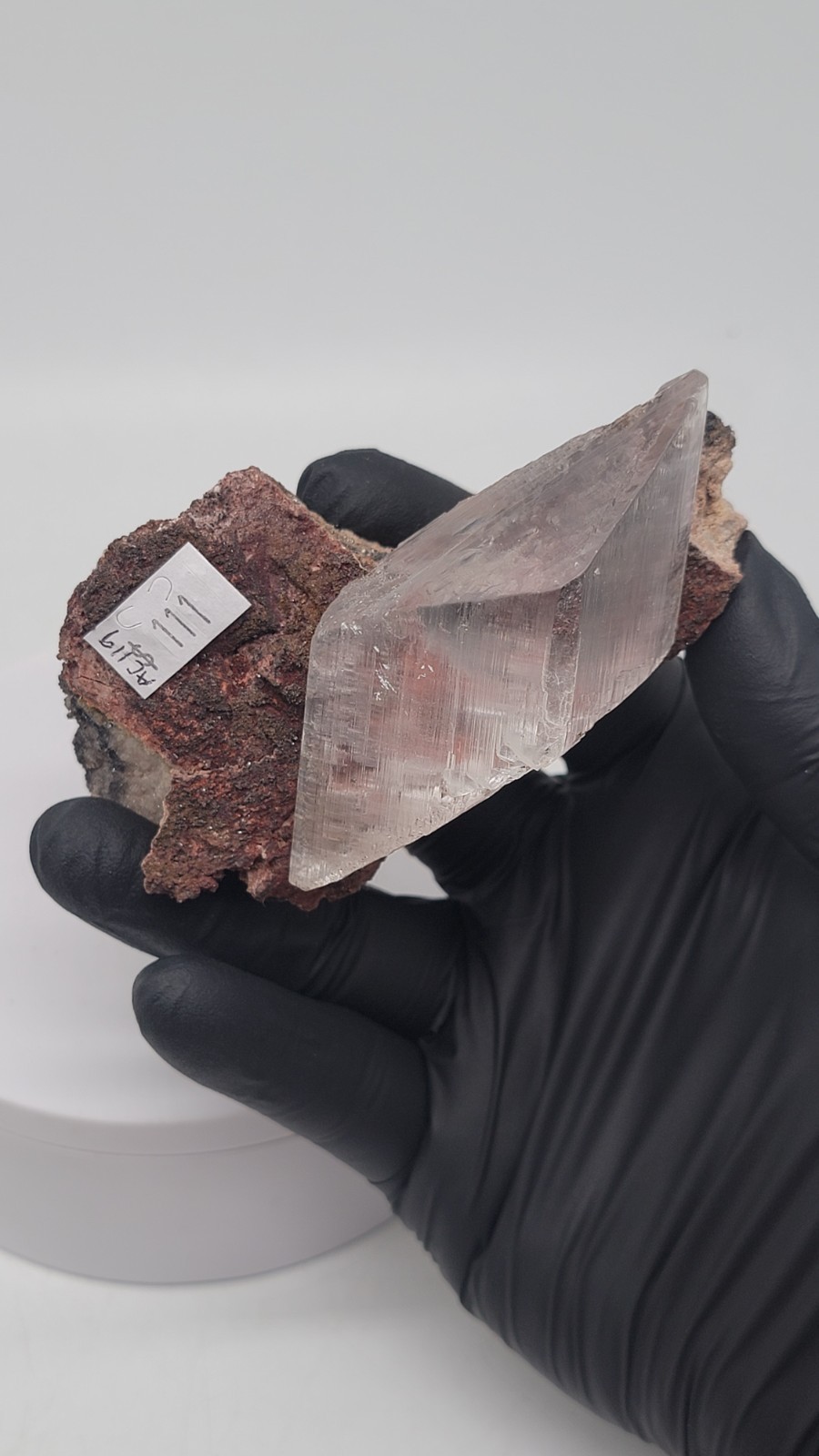 Excellent Selenite In Matrix Crystal from Naica Mine, Chihuahua Mexico 226 Grams