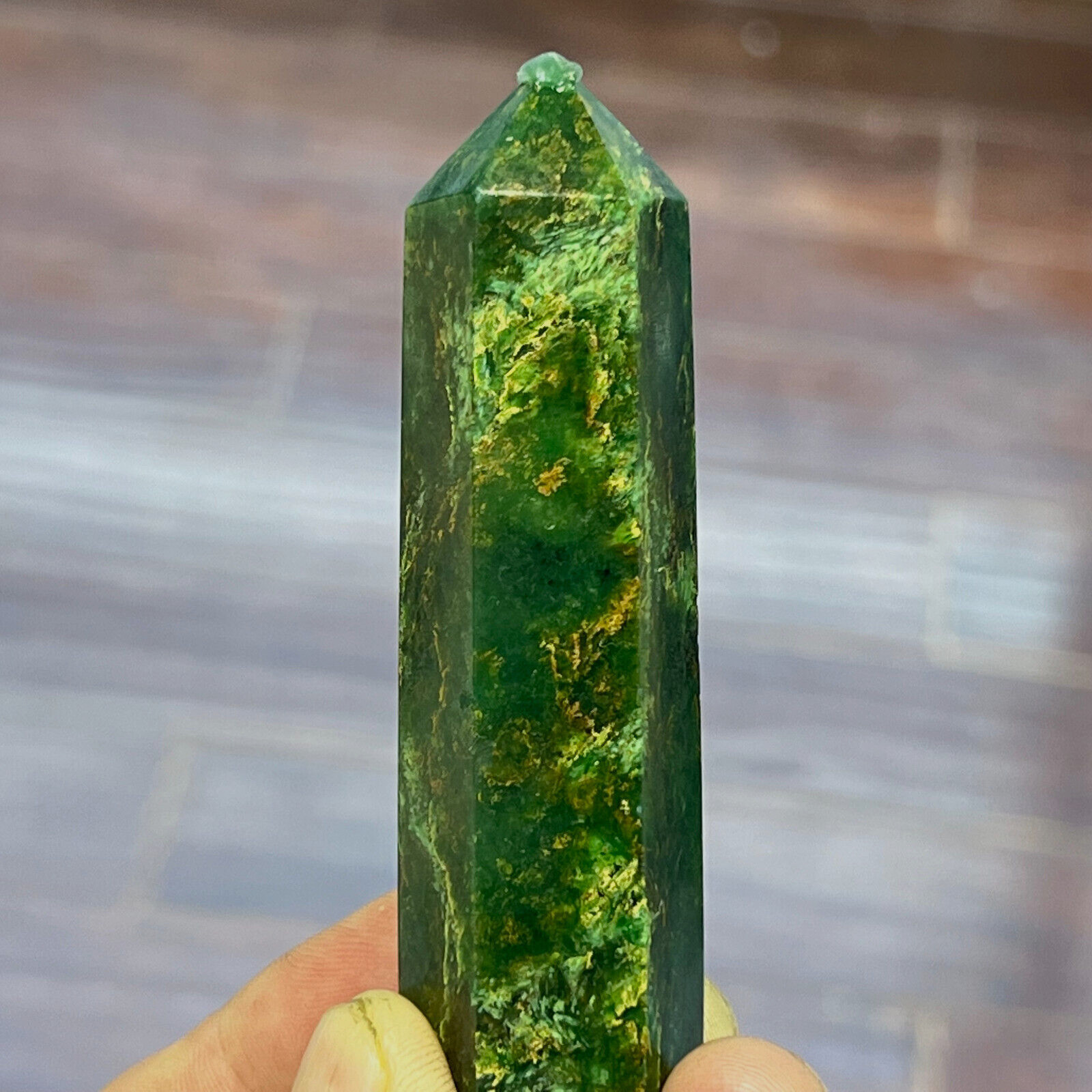Natural Quartz Obelisk Wand Crystal Tower Point Healing 1pc