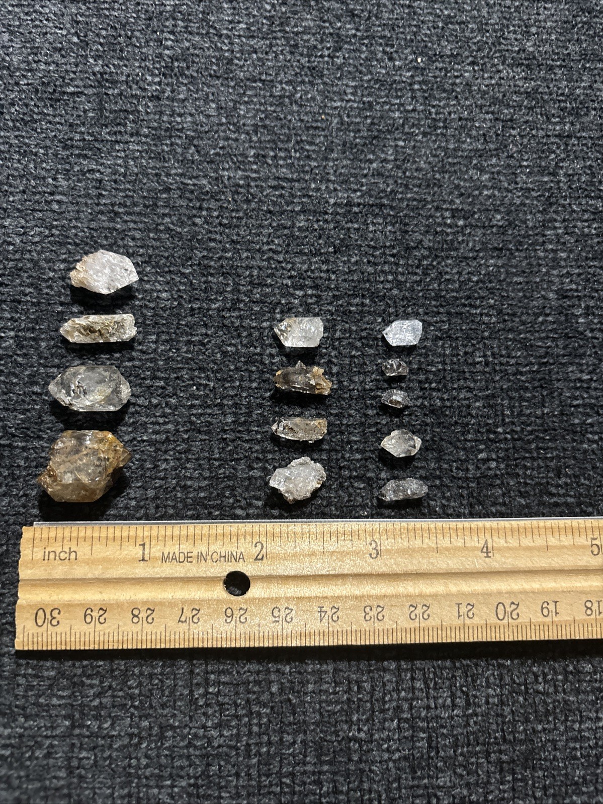 Herkimer Diamond Quartz Crystals Mixed Lot 16pc 1.52oz Combined