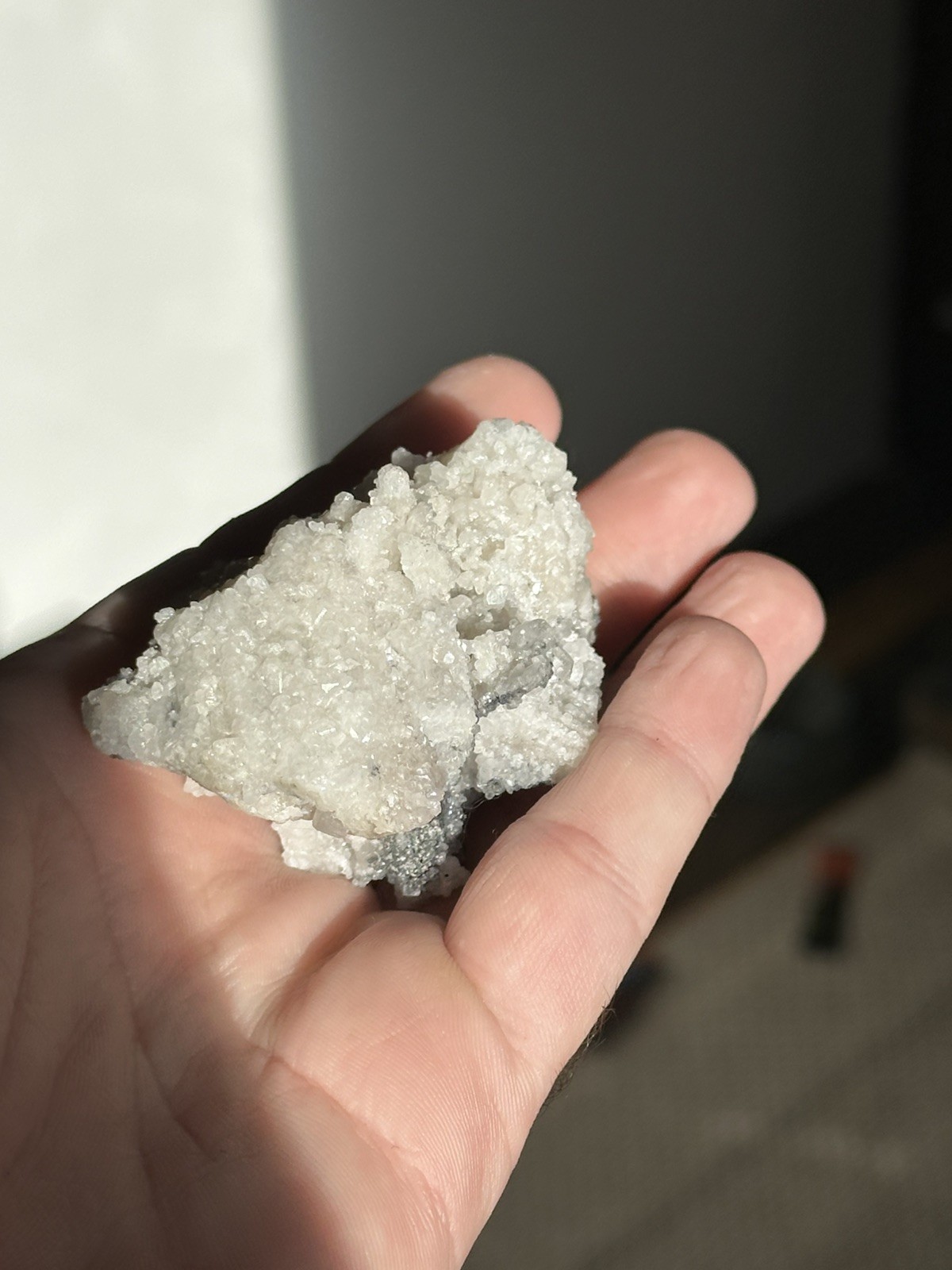 Anglesite Pseudomorphing Cerussite, Proprietary Mine? Broken Hill, Australia.