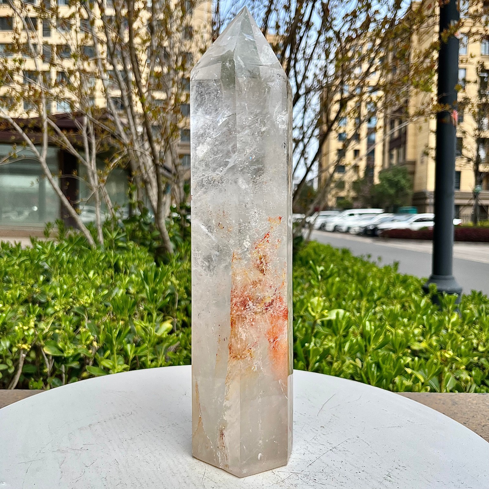 Natural Clear Quartz Crystal Point Tower Wand Reiki Healing Chakra Stone 5.4 lb