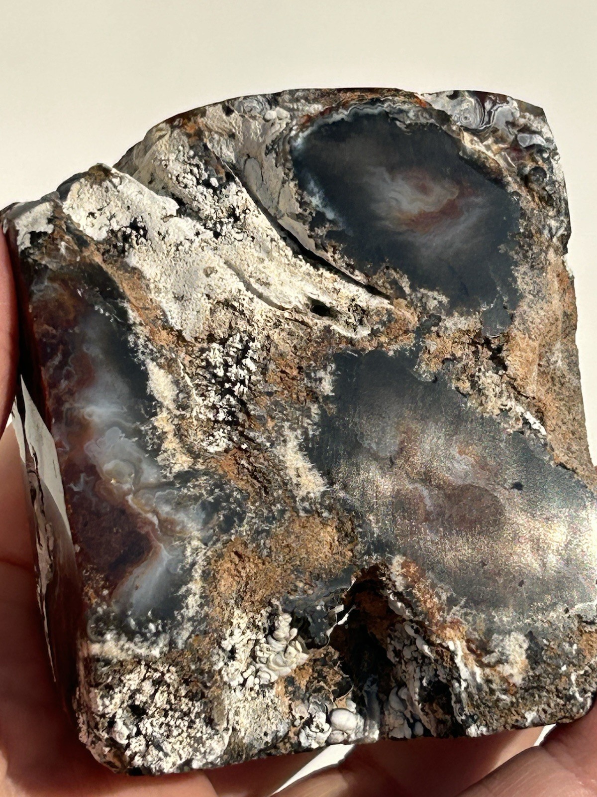 Pink Amethyst Freeform Druzy Geode Fortification Agate Stalactite 8.9 oz