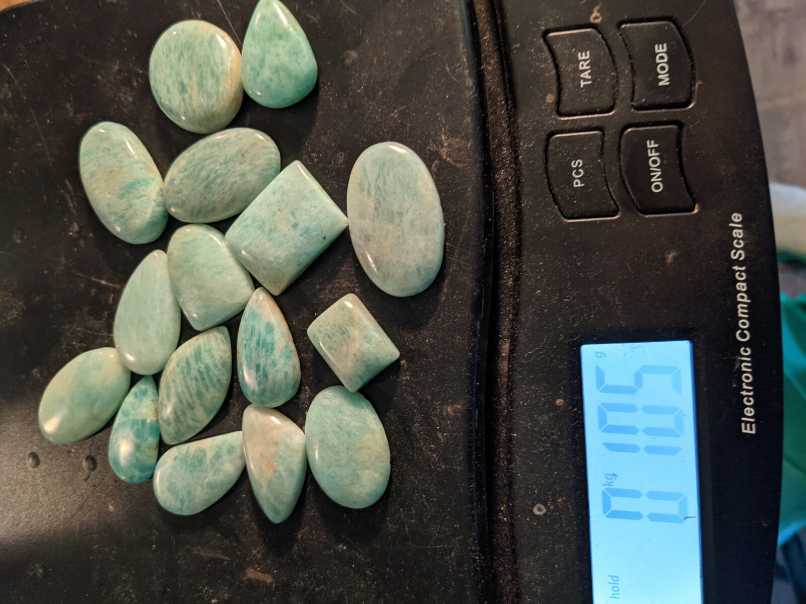 Bulk Wholesale Amazonite Cabochons Cabs Lot 100g Polished Schiller 500cts
