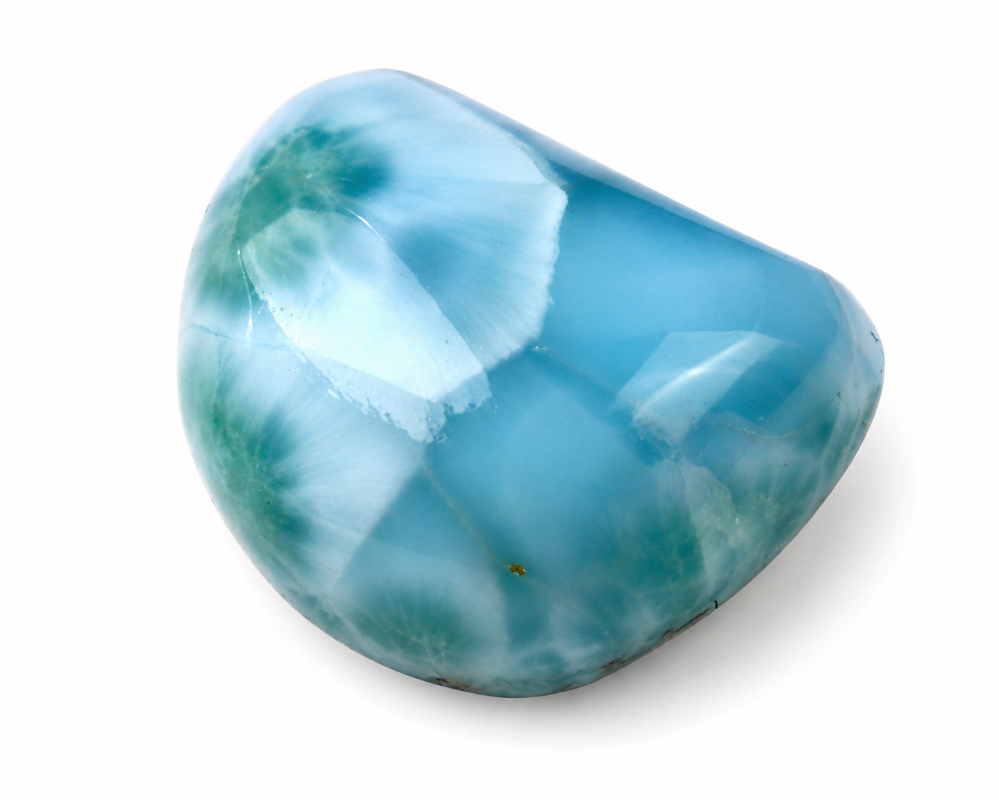 Beautiful Natural Deep Blue Larimar Cabochon 19mm