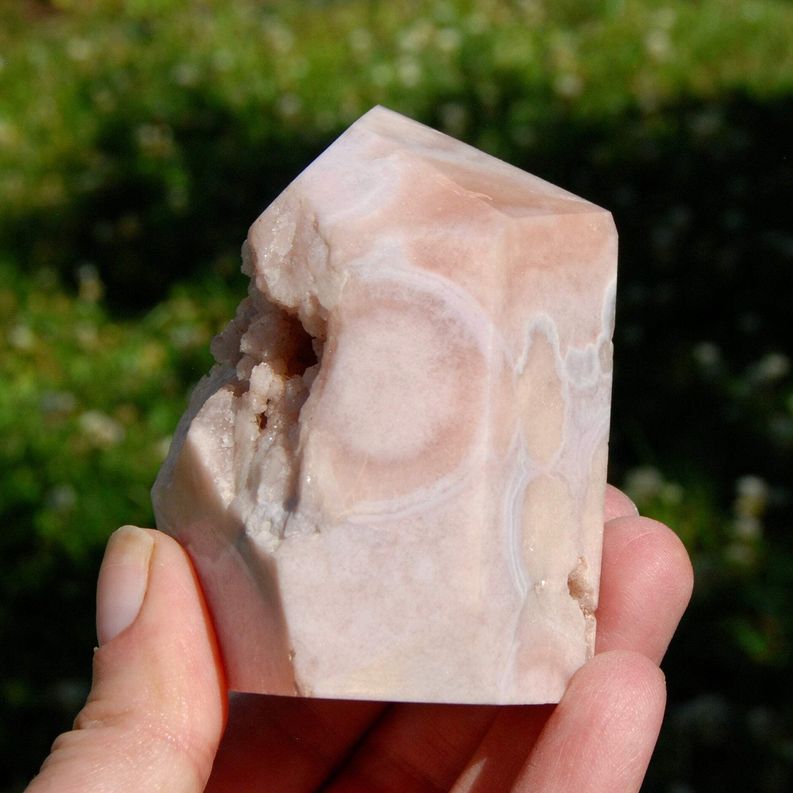Pink Amethyst Geode Crystal Cluster Freeform Tower – 3.25in 290g Stone of Love,