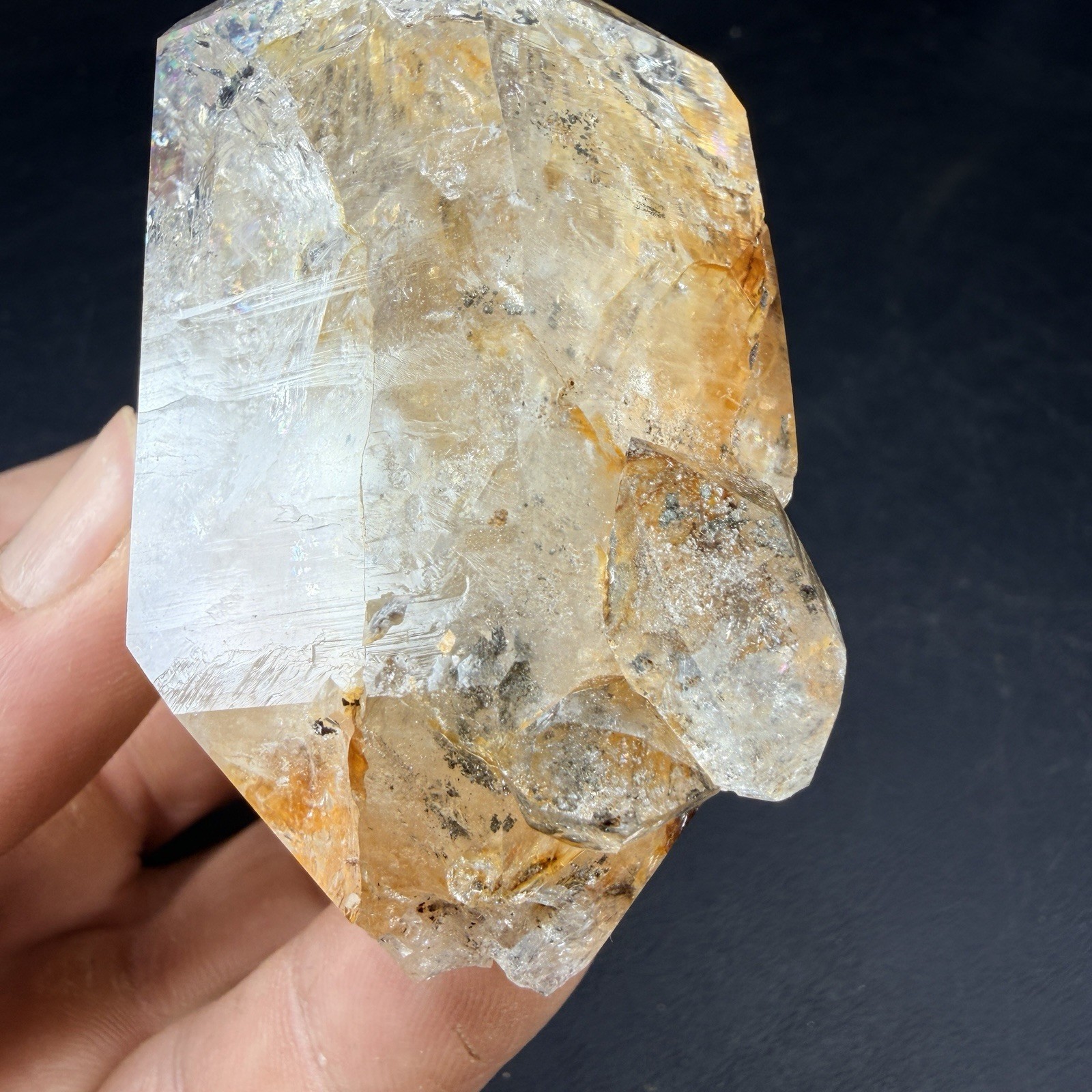 Large Herkimer Diamond Quartz Crystal Point / New York *VIDEO*