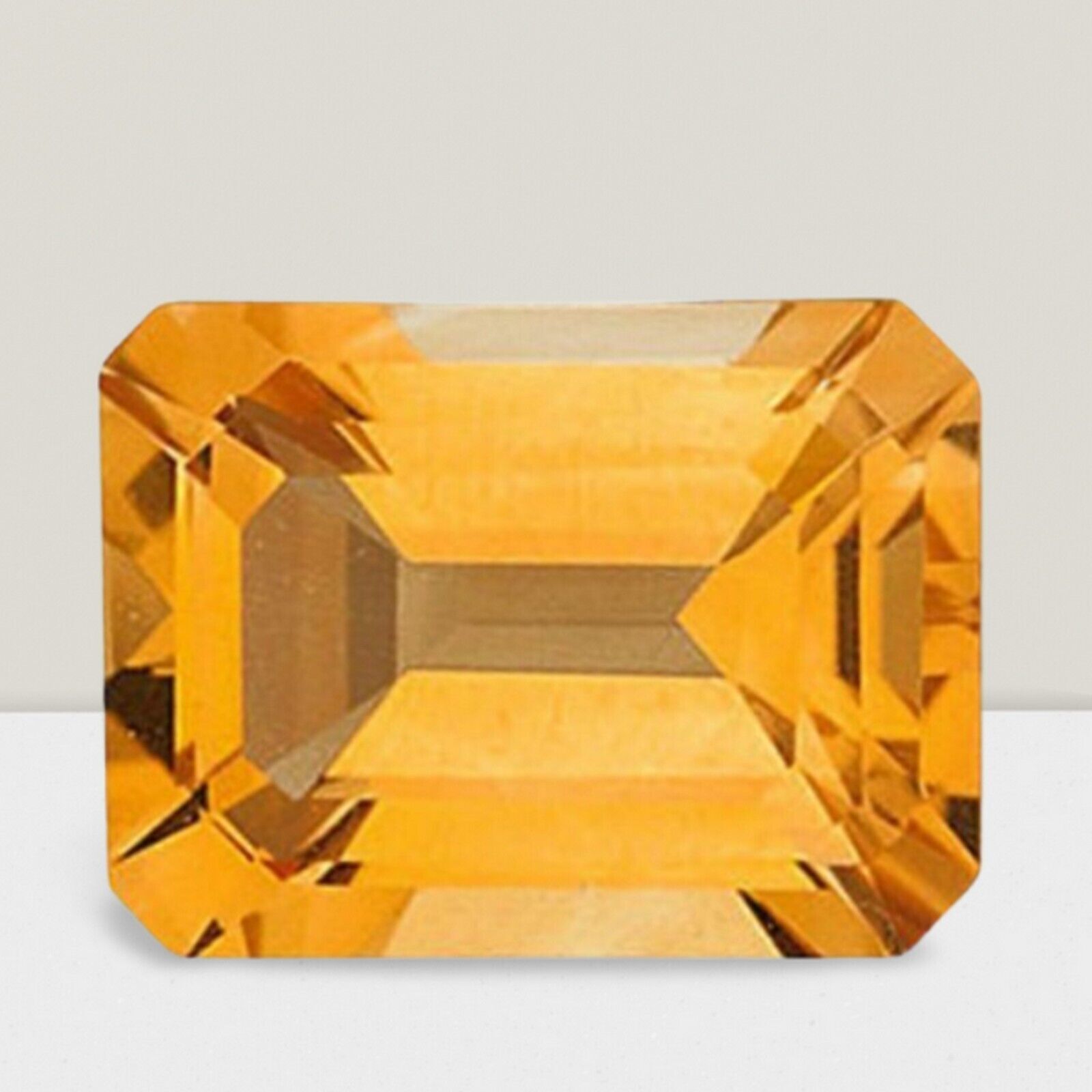 Citrine Octagon Cut Gemstone 6 Cts – 14×10 mm Calibrated Loose Gem