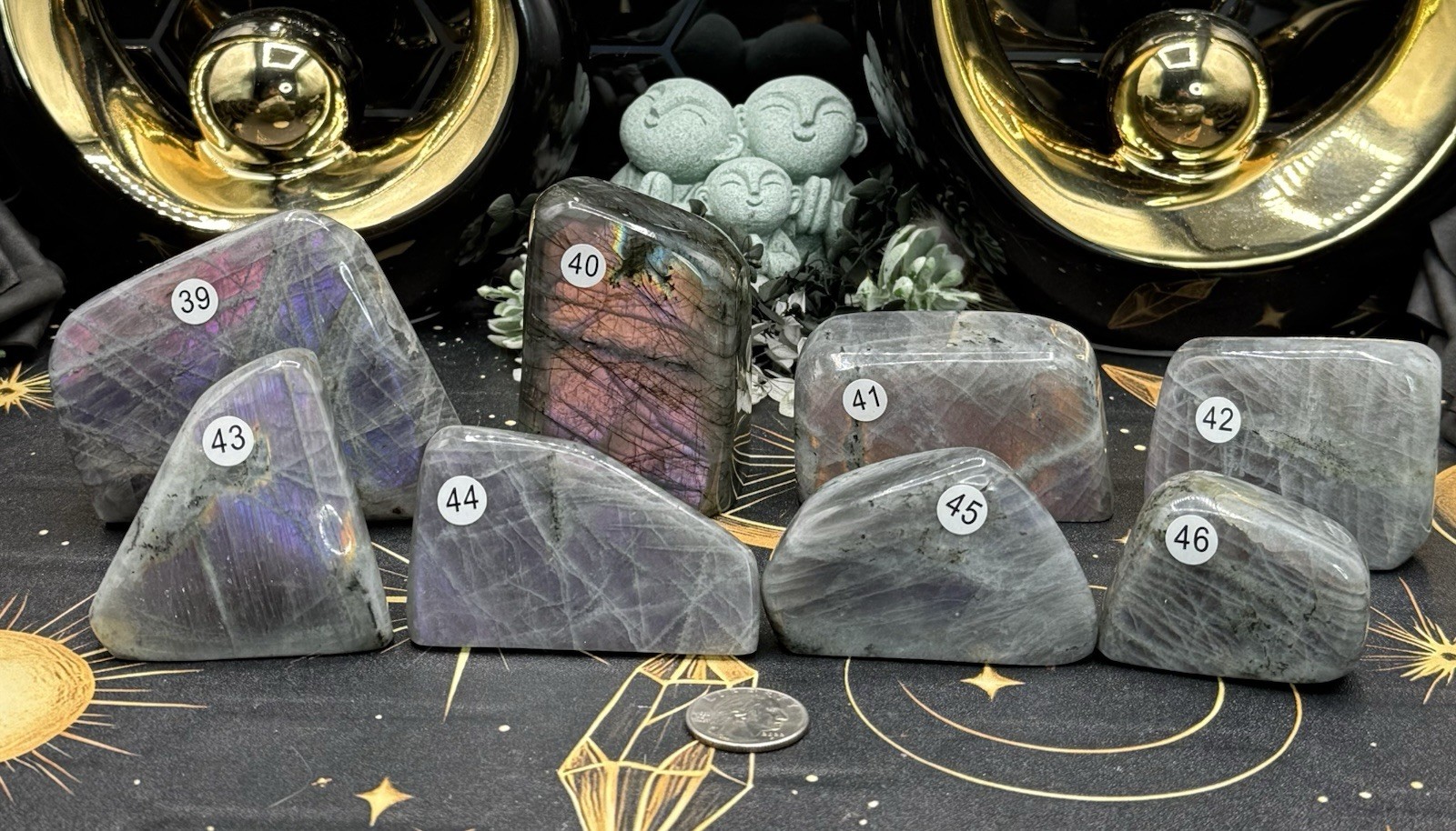 Natural Labradorite Sunset & Purple flash Free Forms Free shipping