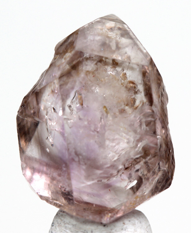 AMETHYST QUARTZ Crystal Cluster Mineral Specimen Purple Point w/ ID Card