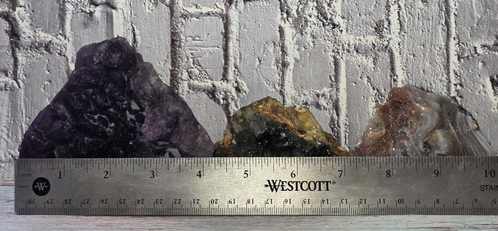 Beautiful 3-Piece Natural Mineral Specimen Set for Collectors