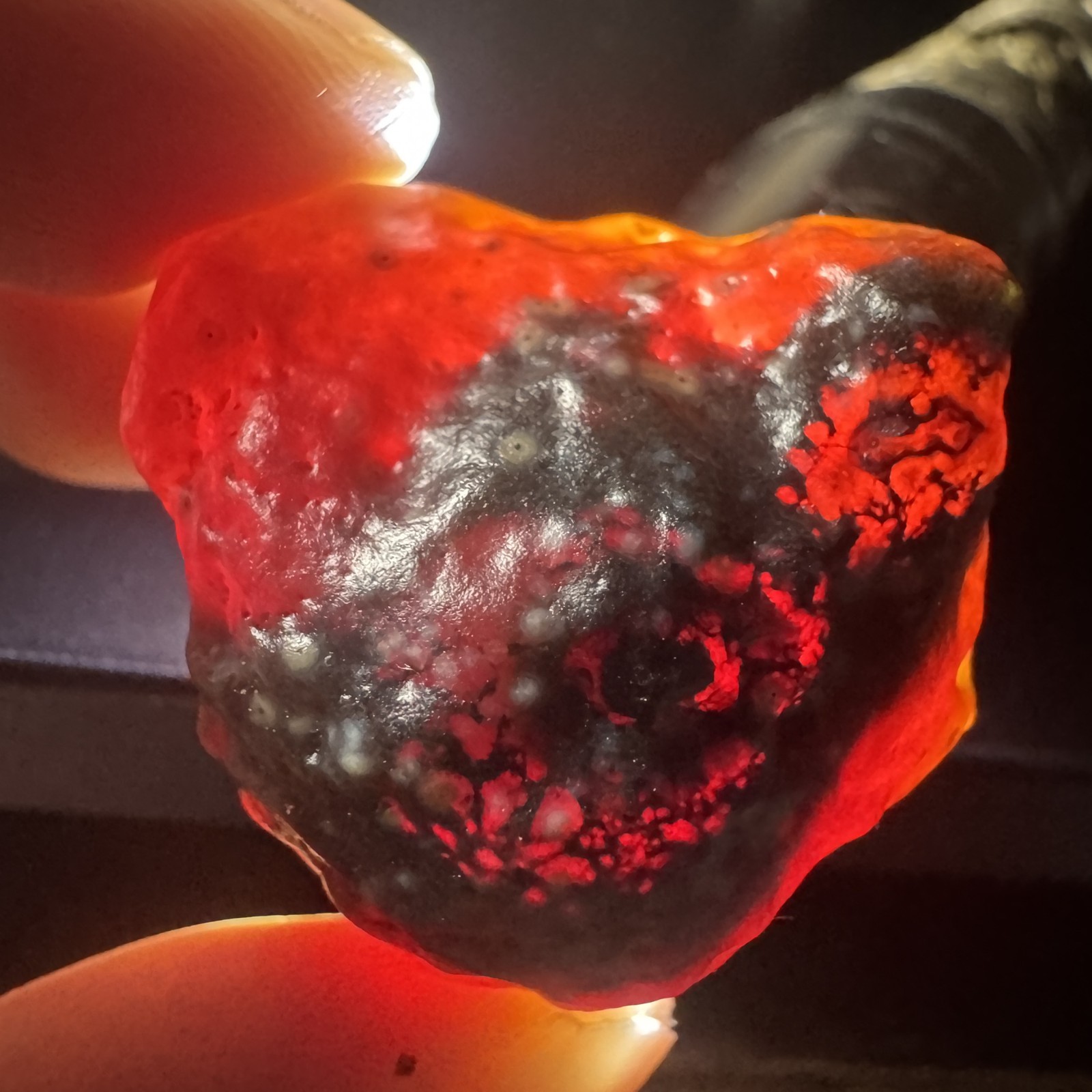 3.1cm/29g Raw Alxa Gobi Wind-Red Sweet Agate, Inner Mongolia-5257