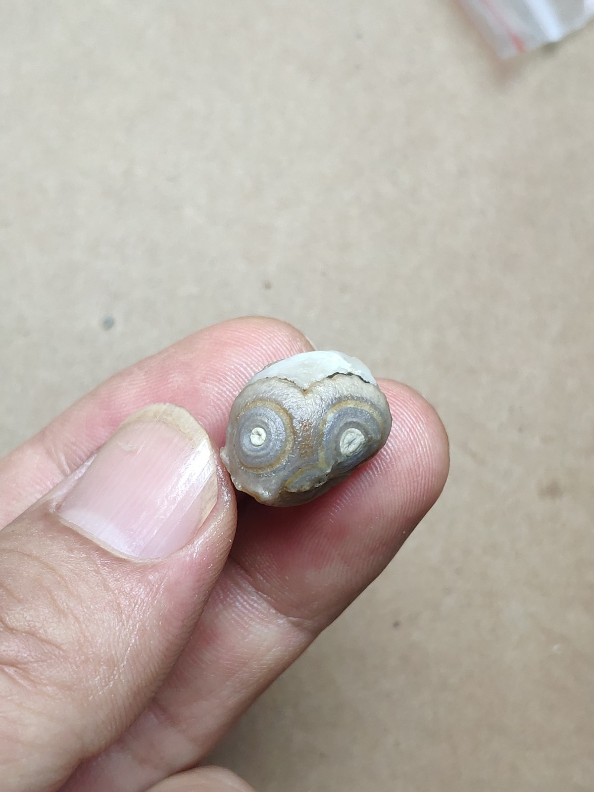 17mm Beautiful Natural agate Gobi agate eye agate cute collection