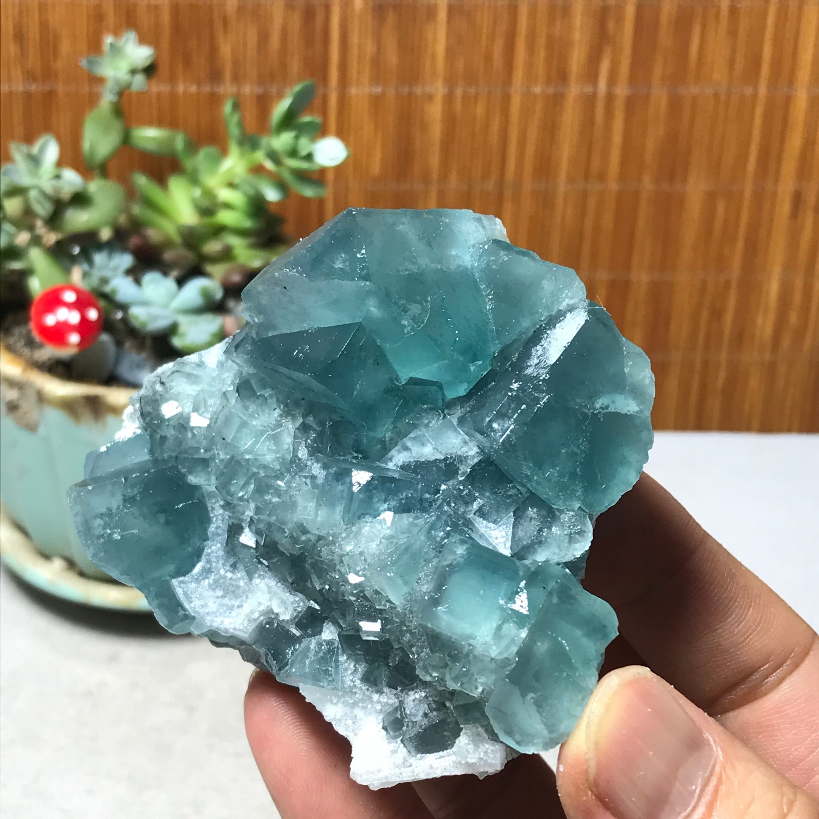 75-67-40mm Rare Natural Green Calcite fluorite Mineral Specimen 221g A6082
