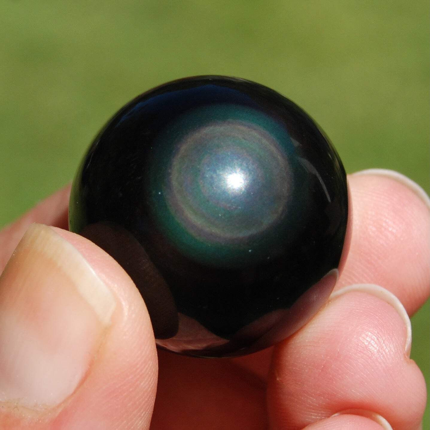 ONE Rainbow Obsidian Crystal Sphere 25mm to 30mm