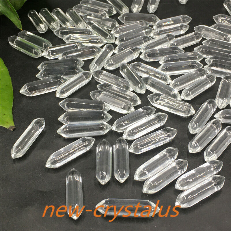 Wholesale! A Lot Natural Obelisk Quartz Crystal Wand Double Point Reiki Healing