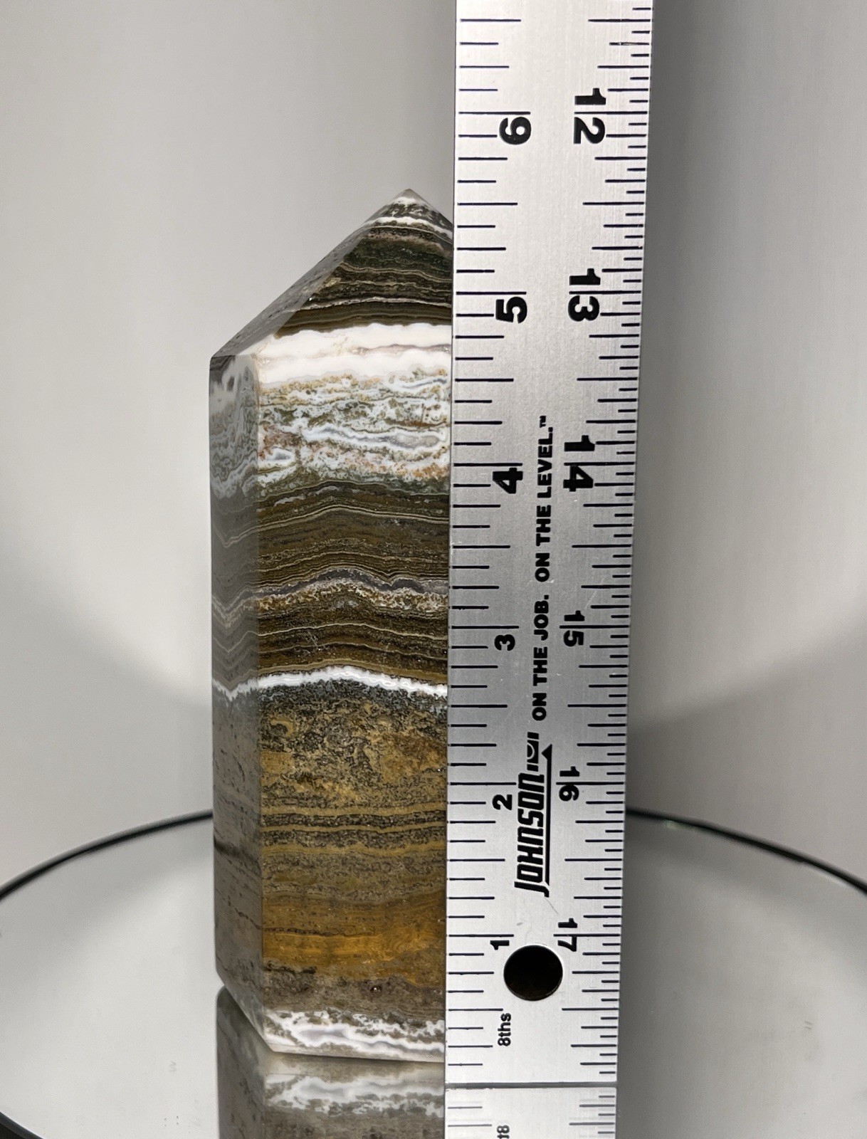 Ocean Jasper Tower (2lbs 2oz) – Measurements In Photos