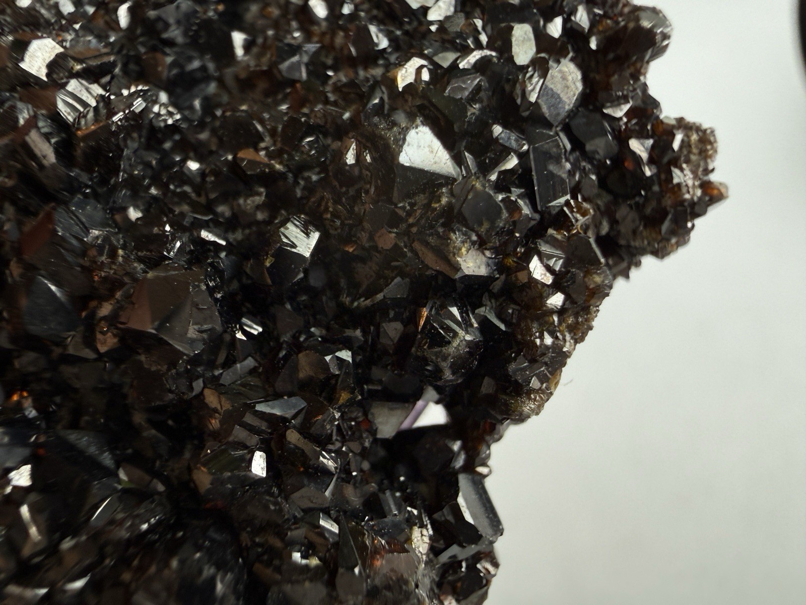 Purple Fluorite on Sphalerite Crystal Cluster Elmwood Mineral Specimen 84g