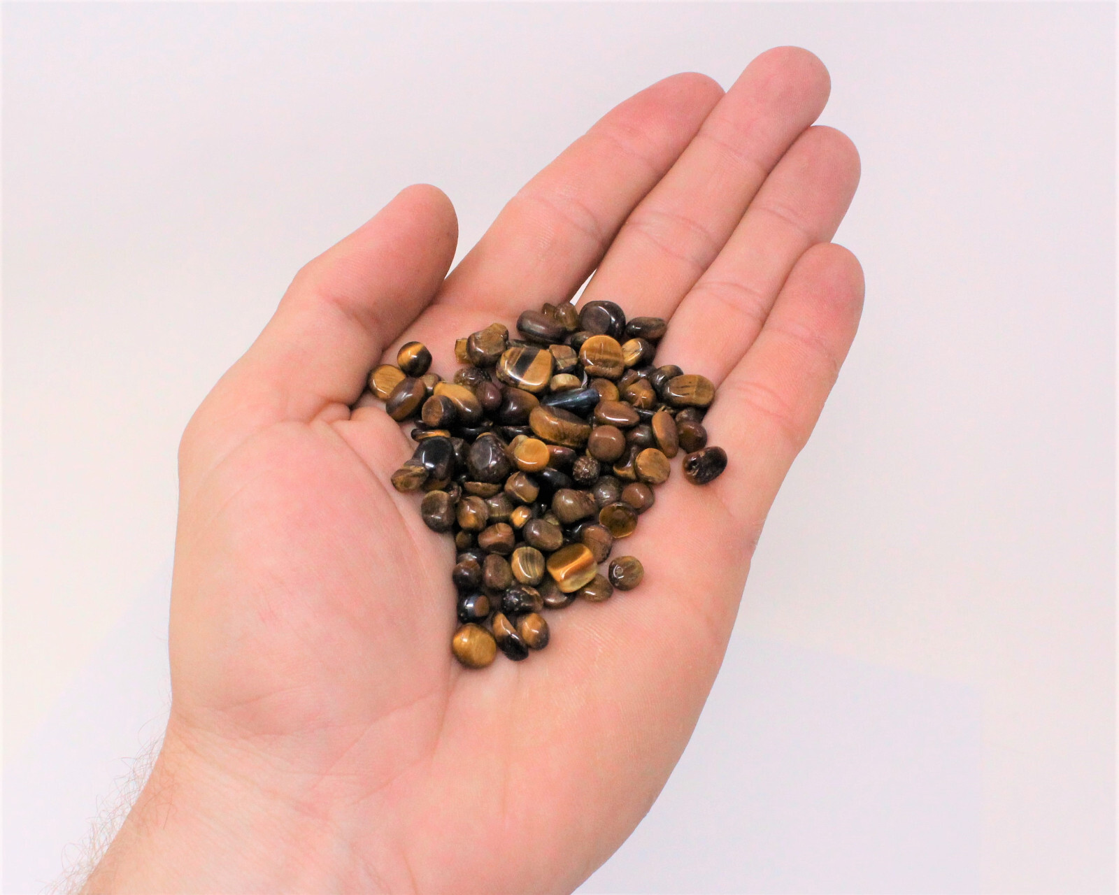 Gold Tiger Eye Semi Tumbled Gemstone Mini Chips 3-8 mm, ‘A’ Grade Wholesale Lots