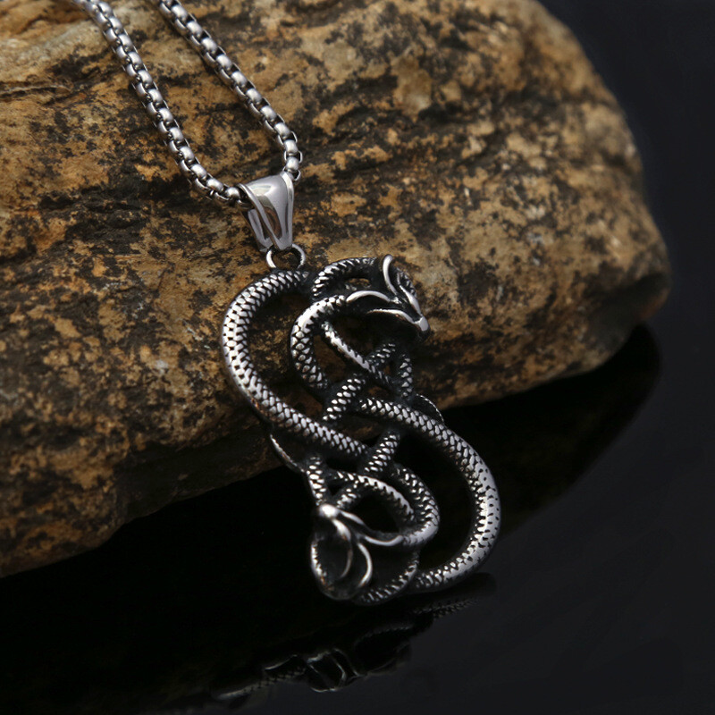 Fashion Jewelry Viking Ssangyong Pendant Retro Men/women Necklace Gift 1PC