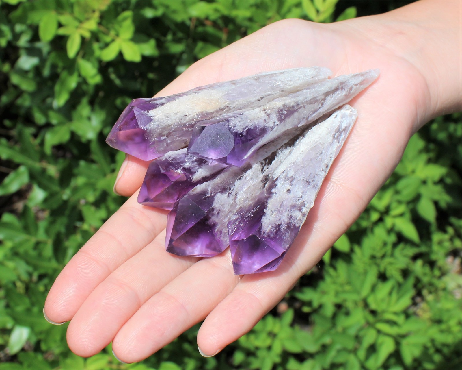 LARGE Royal Bahia Elestial Amethyst Points, 2-3″ Natural Amethyst Crystal Point