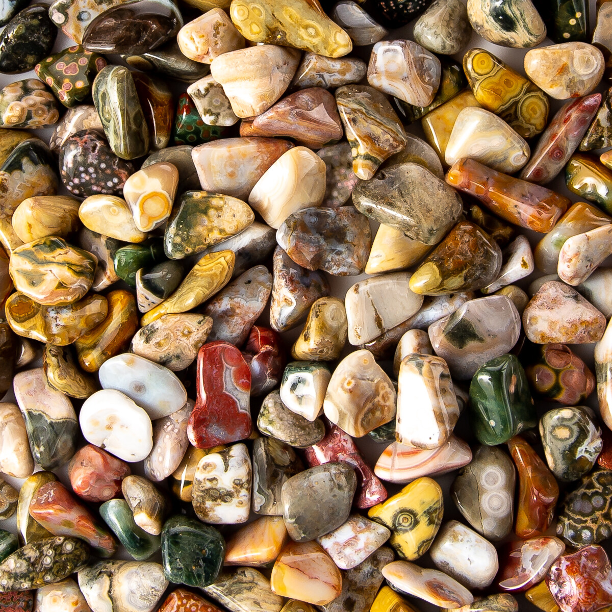 50g Tumbled Ocean Sea Japer Gemstone Crystals 15-30 Stones Gem Rock Specimens