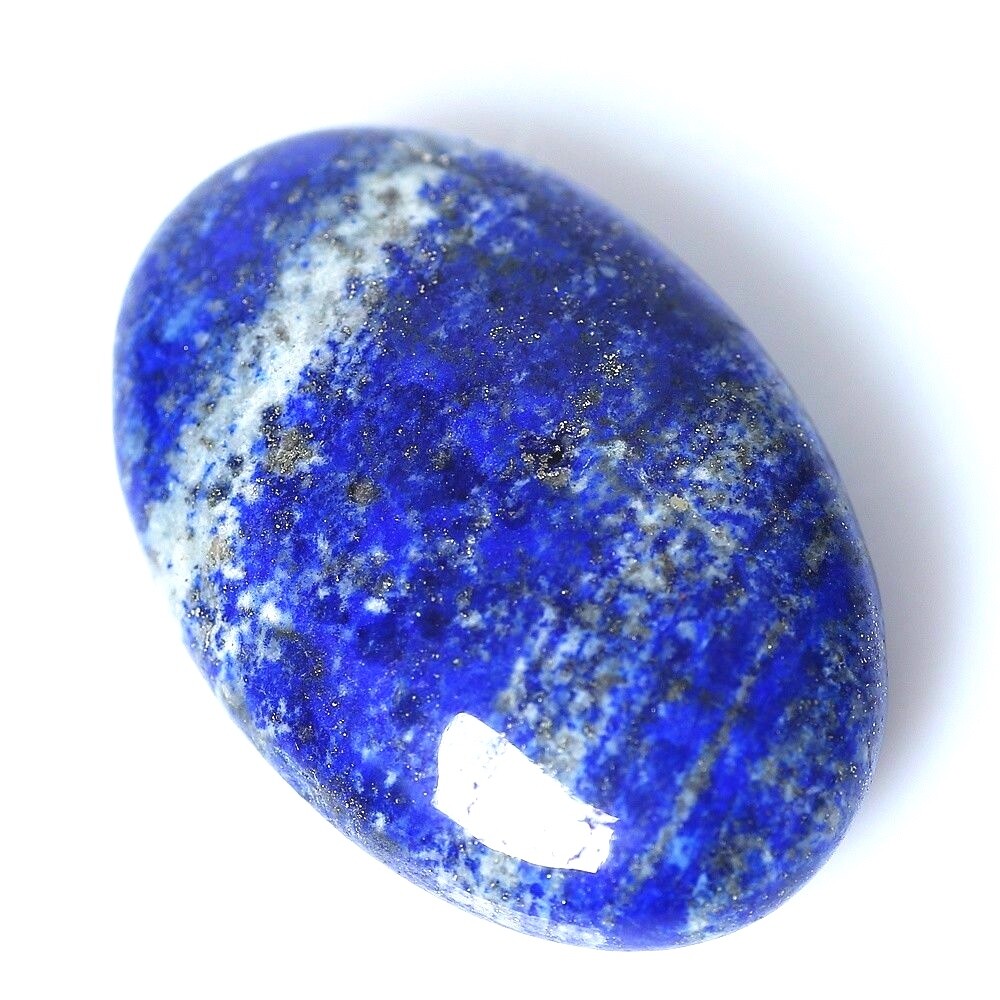 Natural Lapis Lazuli Palm Rock Stone Blue Crystal Healing Reiki Polished weight