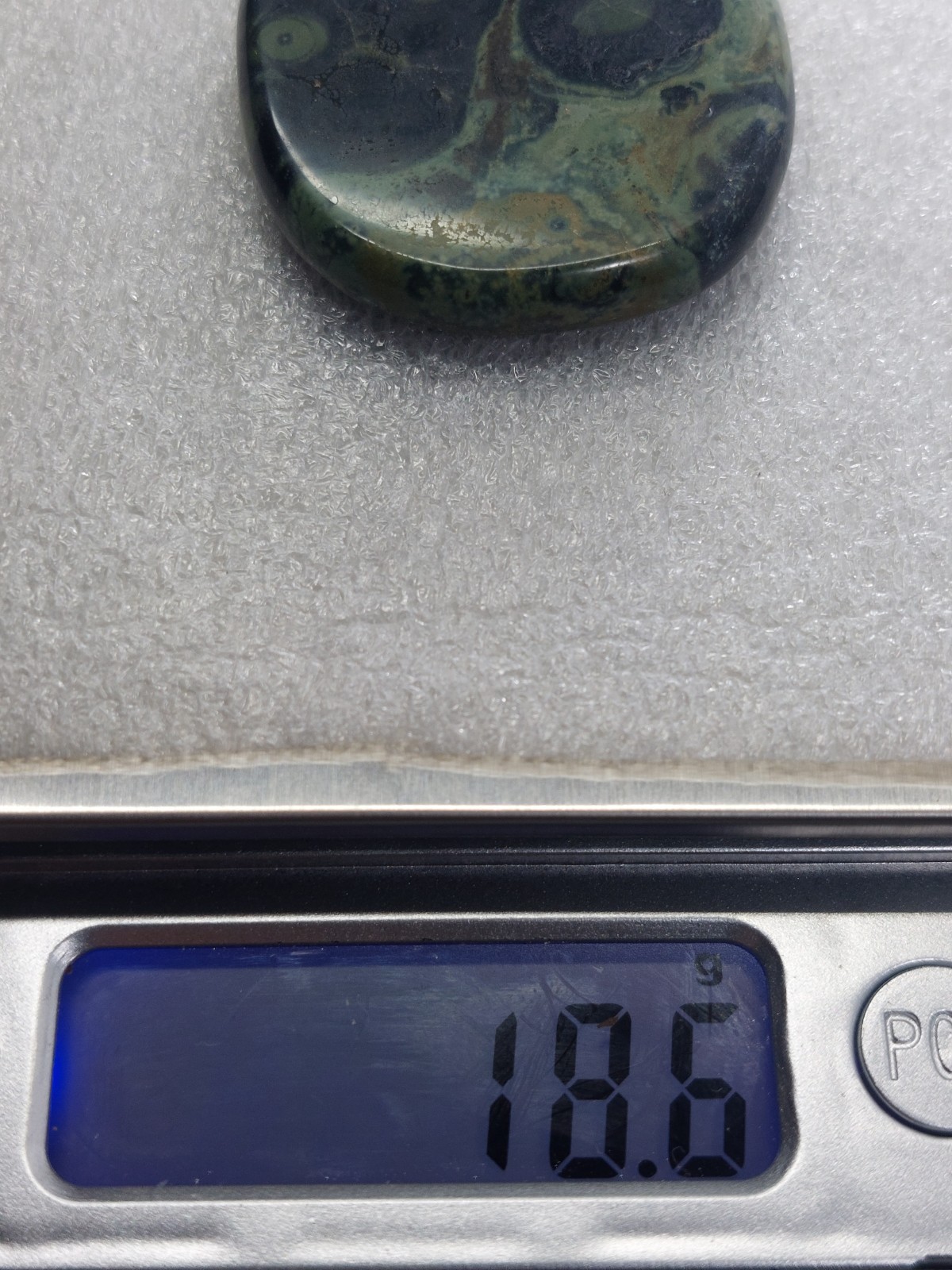 Kambaba Jasper Crystal Polished Slice Palm Stone Healing Energy 18.6g 3.5cm