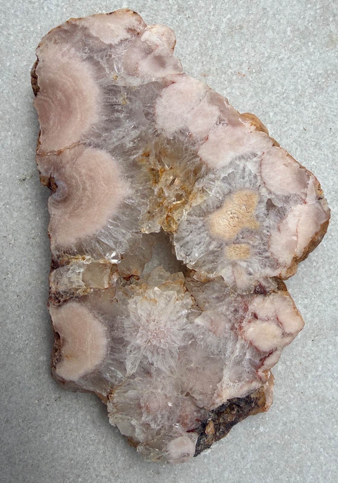 Wholesale Lot 2 Lbs Natural Pink Amethyst Flower Agate Slab Crystal