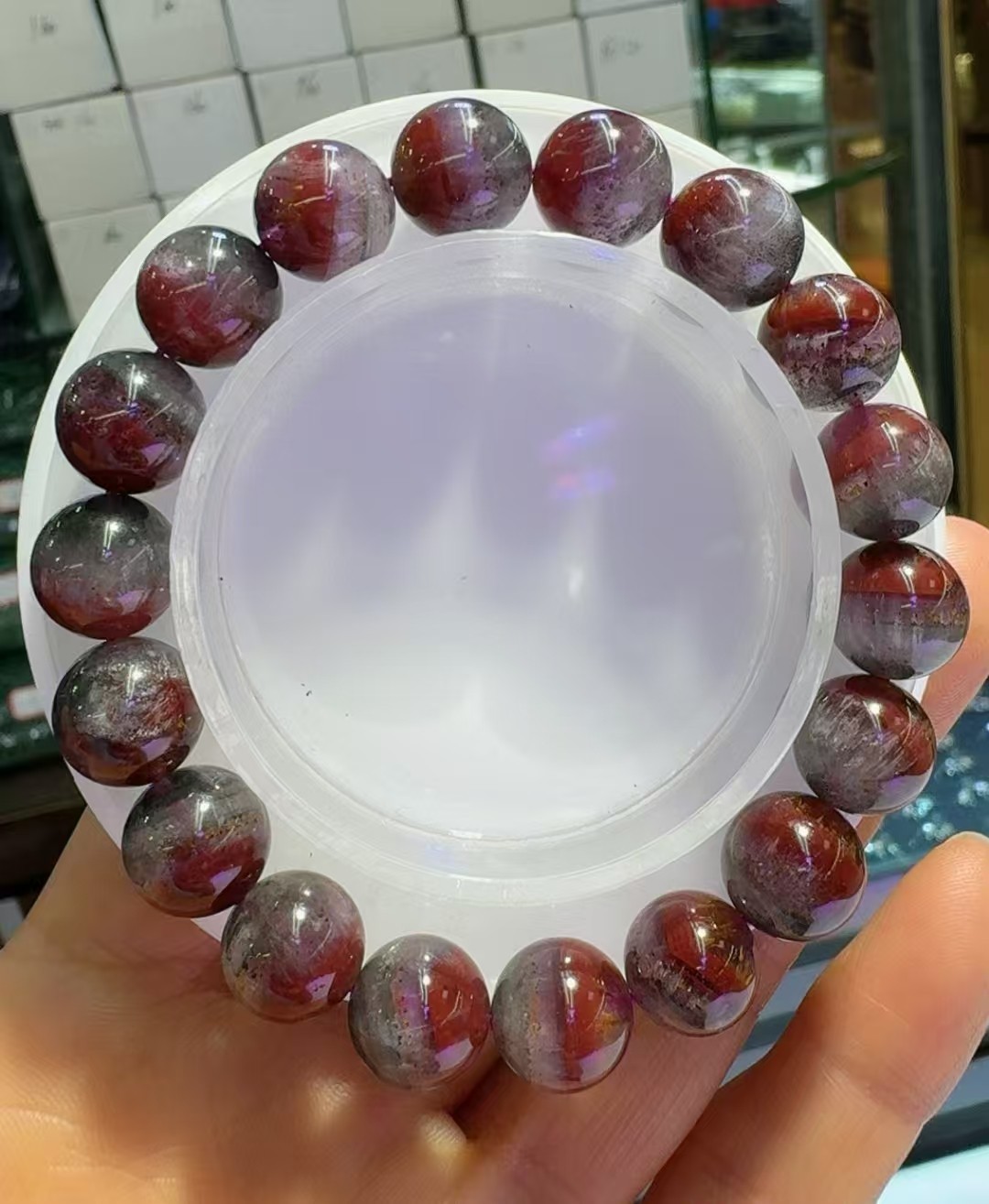 High Quality Natural Quartz Auralite 23 Crystal Bracelet Adult Collectible