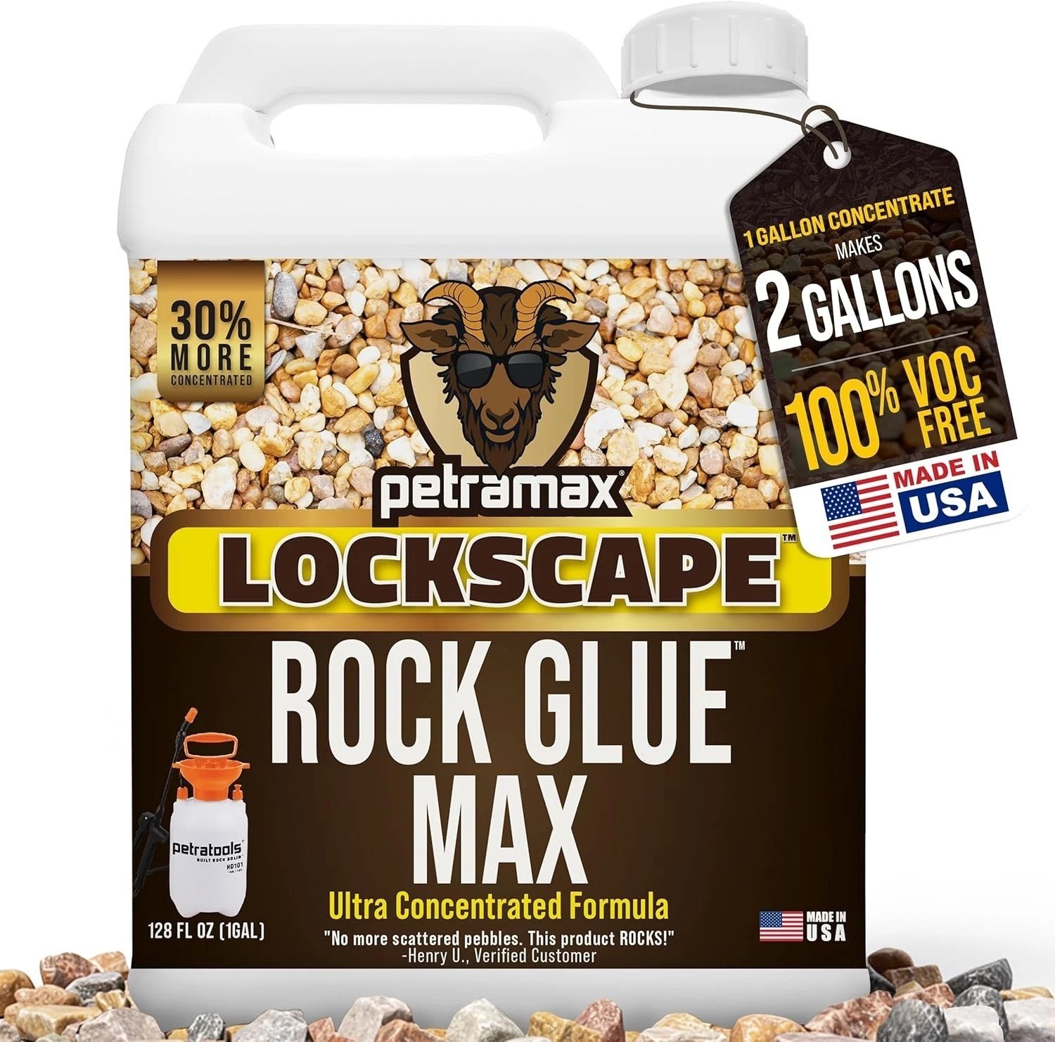 Professional Rock Glue for Landscaping – Made in USA-~