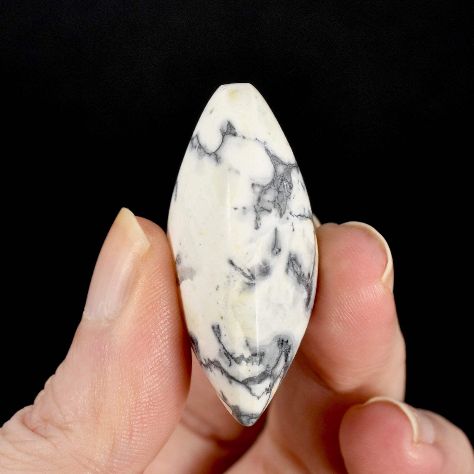 1.5in Maligano Jasper Heart Palm Stone, Indonesia 9