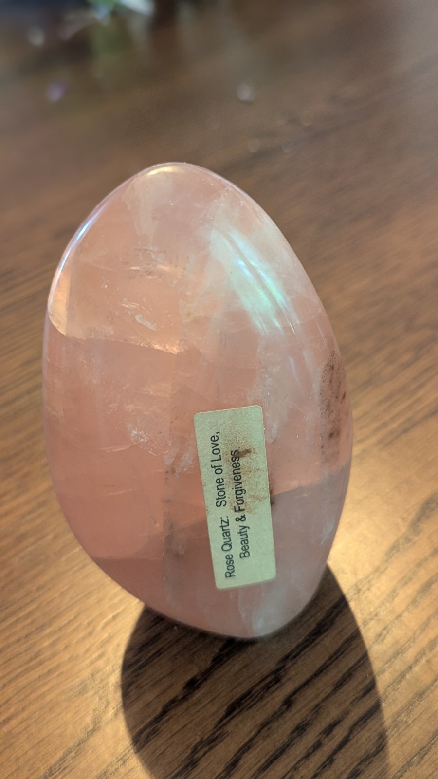 Beautiful Piece Of Rose Quartz, Approx 5×3 Inches