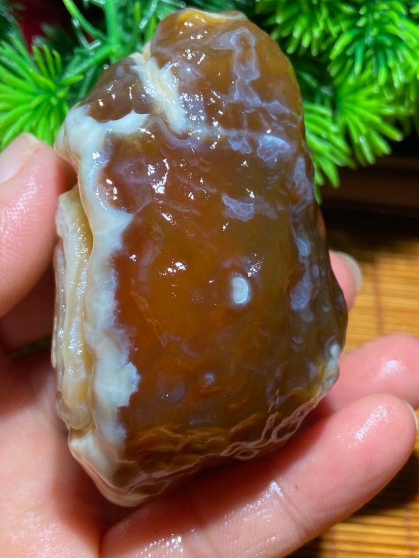 Rare China Inner Mongolia Gobi Eye Agate Stone Specimen 100% Natural Designer