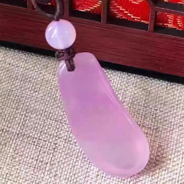 Natural Pink Carnelian Carved Necklace Adult Collector’s Item