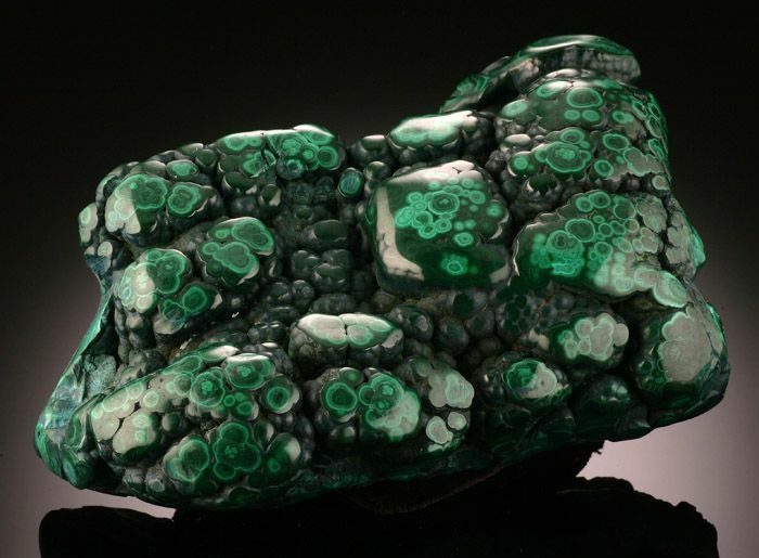 Aesthetically pleasing polished Malachite piece, with nice development