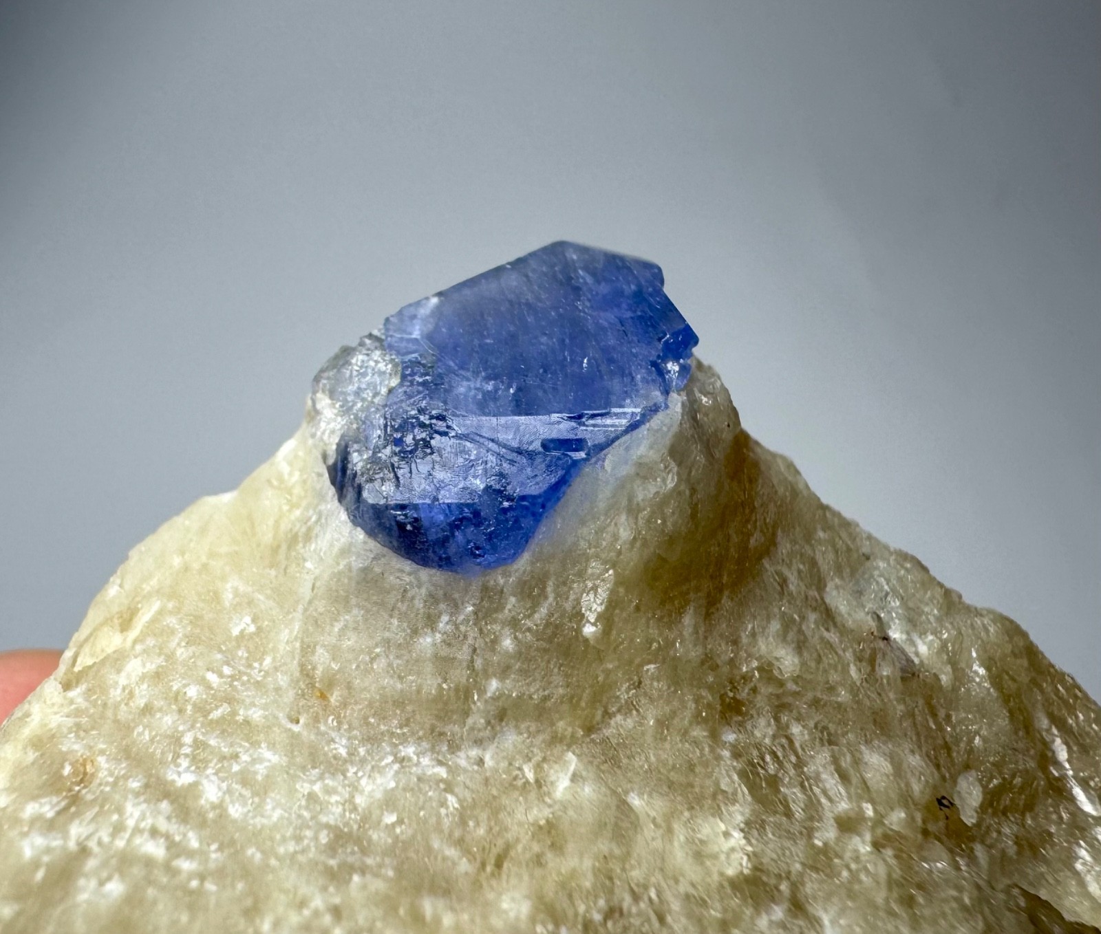 192 Gr Blue Hakmanite Crystal On Matrix From Badakhshan Afghanistan