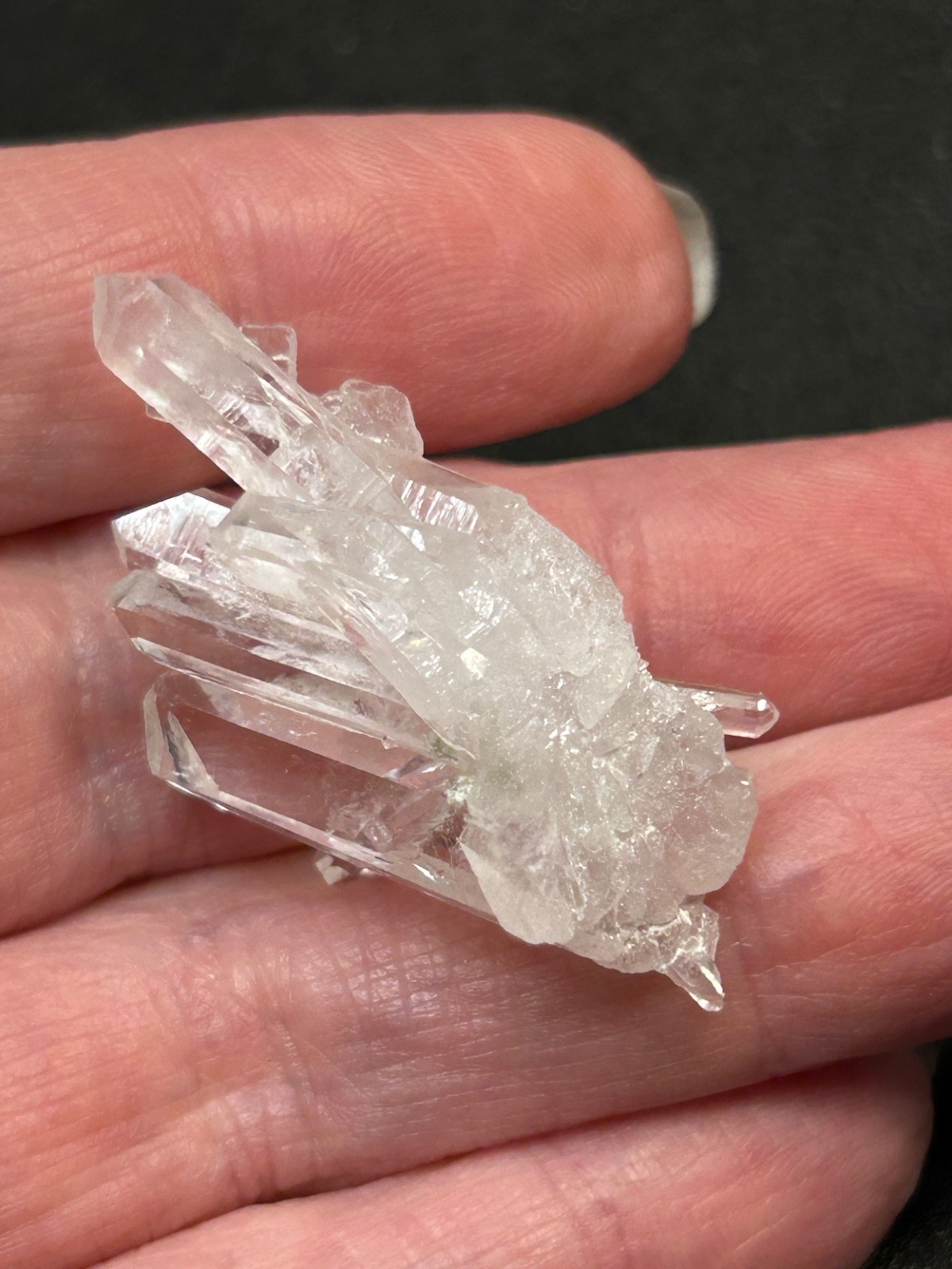 Natural Quartz Crystal Cluster from Pakistan 7.3g • Spray Formation #20