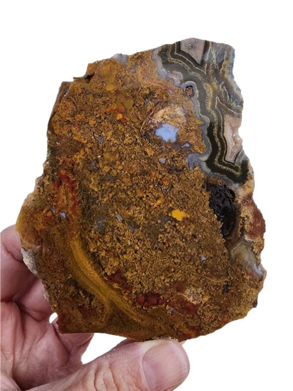 Moss Agate Faced Rough 178.2 grams